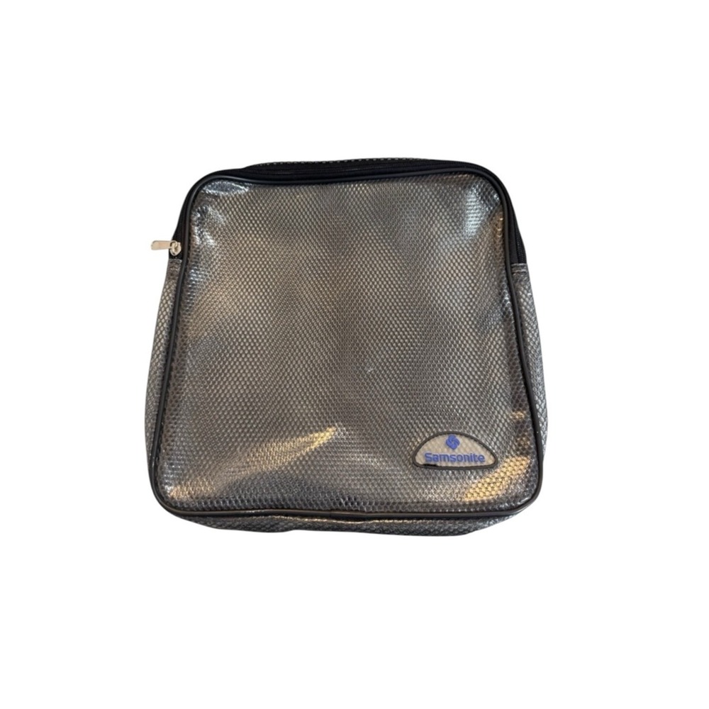 Samsonite Metallic‎ Gray Cosmetic Toiletries Organizer Bag